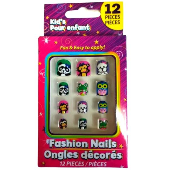 Kid's Fashion Press on Nails and Cosmetic Bag - Picture 4 of 5